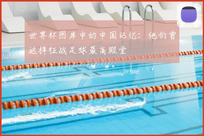 世界杯图库中的中国记忆：他们曾这样征战足球最高殿堂