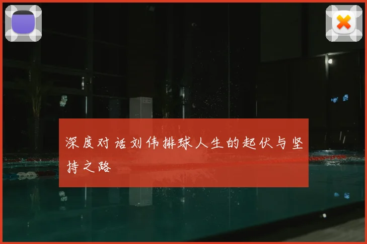 深度对话刘伟排球人生的起伏与坚持之路